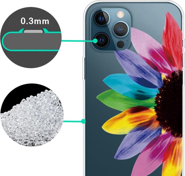 Image du produit Ueli Express iPhone 14 Pro Max Super Slim Caoutchouc Housse Fleur colorée (Apple iPhone 14 Pro Max)