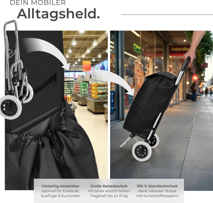 Produktbild tectake Einkaufstrolley