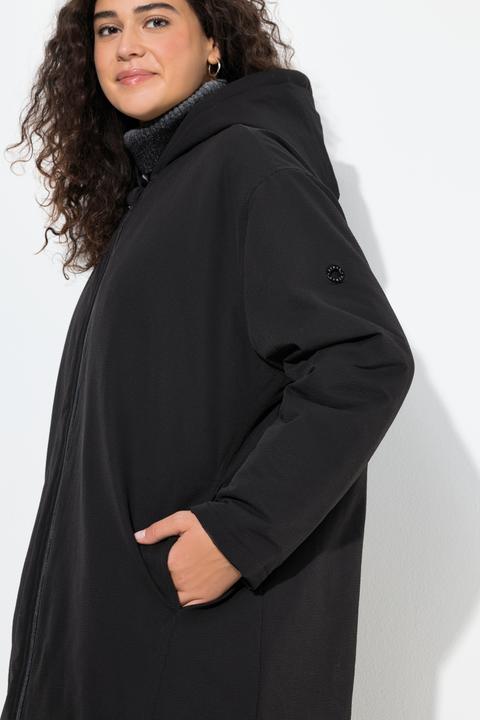 Image du produit Ulla Popken Parka technique HYPRAR à capuche, modèle imperméable (54)