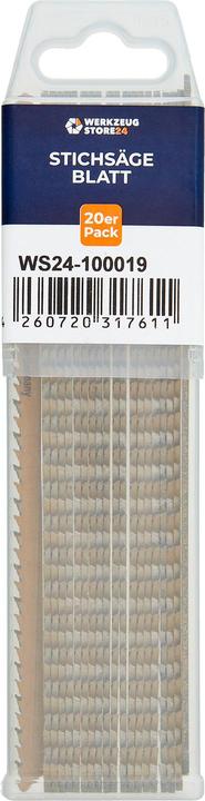 Produktbild Werkzeugstore24 20x CV-Stichsägeblatt geschliffen/geschränkt GL 170 VL 145 mm winkelgerecht