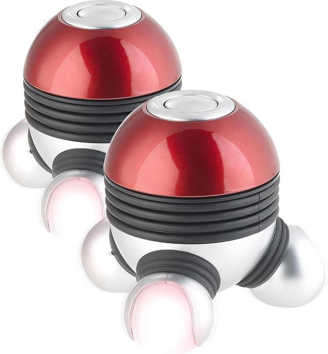 Produktbild Newgen medicals 2er-Set Mini-Vibrations-Massagegeräte mit 3 Köpfen