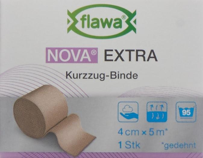 Produktbild Flawa Kurzzugbinde 4cmx5m hautfarbig