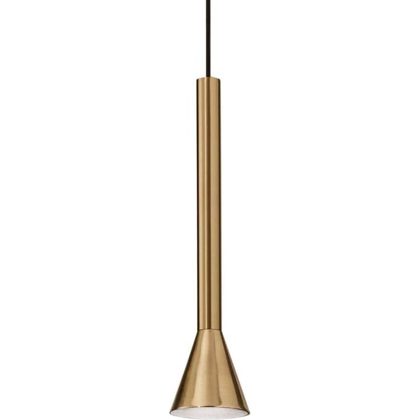 Ideal lux, Pendelleuchte, DIESIS LED Pendelleuchte 7W ⌀60mm Messing warmweiss 279794 (580 lm)
