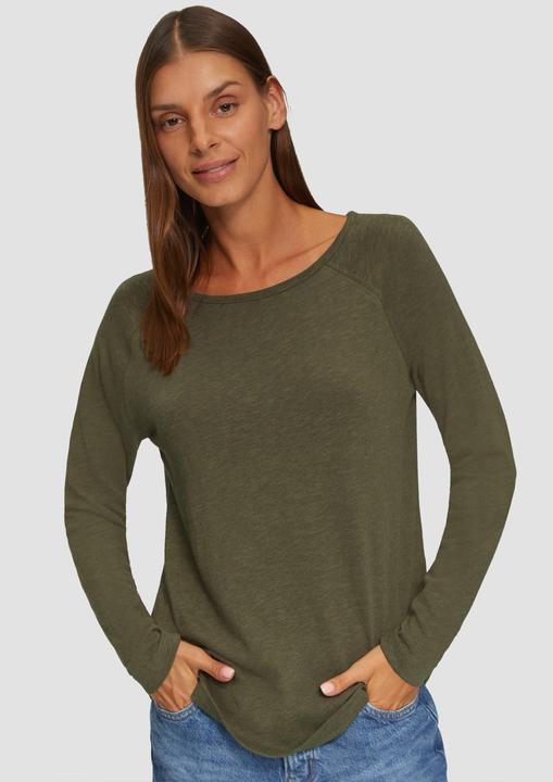 Actual product image S.Oliver T-Shirt Langarmshirt mit Flammgarnstruktur und Raglanärmeln (40)