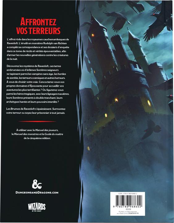 Actual product image Wizards of the Coast Dungeons & Dragons - Guide To Ravenloft - French (French)