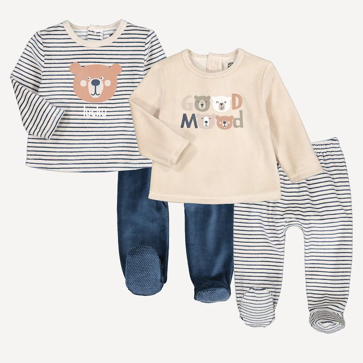 Produktbild La Redoute Collections 2er-Pack Pyjamas aus Samt (92)