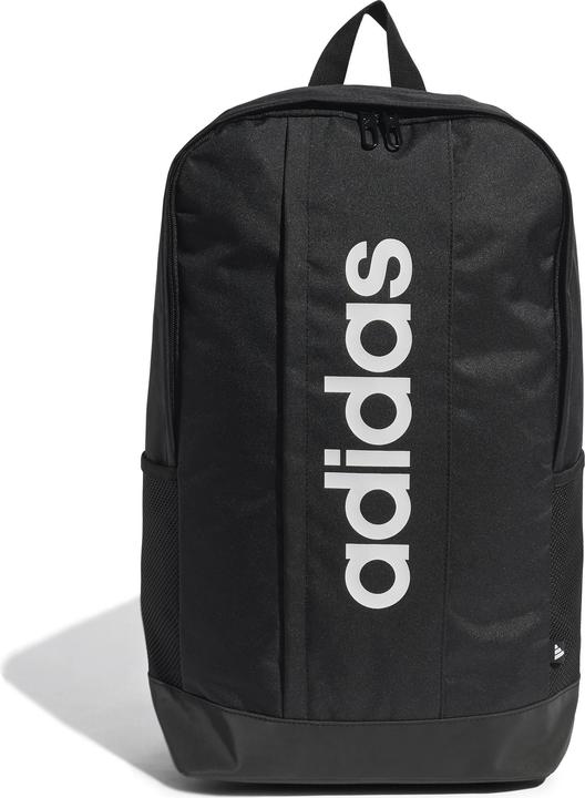Actual product image adidas LINEAR BACKPACK, unisex backpack, black/black/white, 18.56 L - JD9556 (18.56 l)