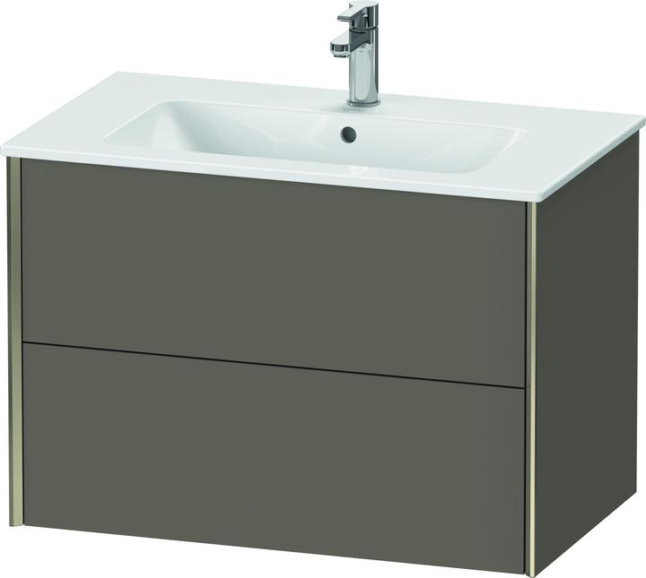 Actual product image Duravit Durait XViu 4126 Vanity unit wall-mounted, 2 drawers, for wash basin ME by Starck 233683, 810x480 mm (81 x 48 x 56 cm)
