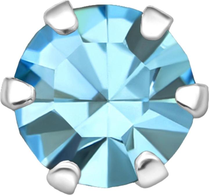 Immagine prodotto Maxte Silberne Runde 5 mm mit Kristallen (Argento, Argento 925)