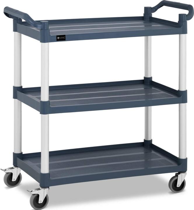 Royal Catering Servierwagen Teewagen Küchenwagen Gastro 3 Borde 4 Räder bis 150 kg