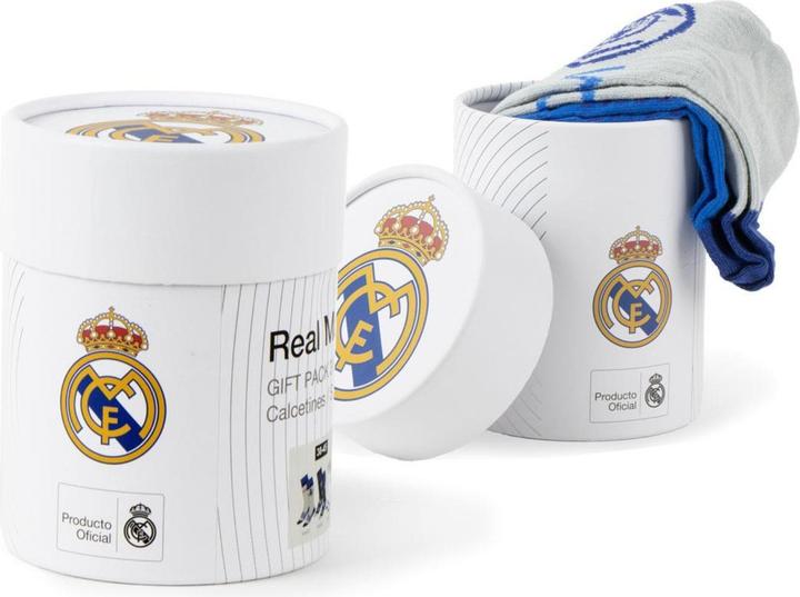 Actual product image Cerda Real Madrid Socks Set – Officially Licensed (3 Pack, Sizes 38–45) (pack of 3, 38 - 45)