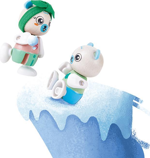 Actual product image Hape Polar bear family