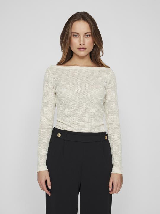 Actual product image Vila Boat-neck top with long sleeves (XS)