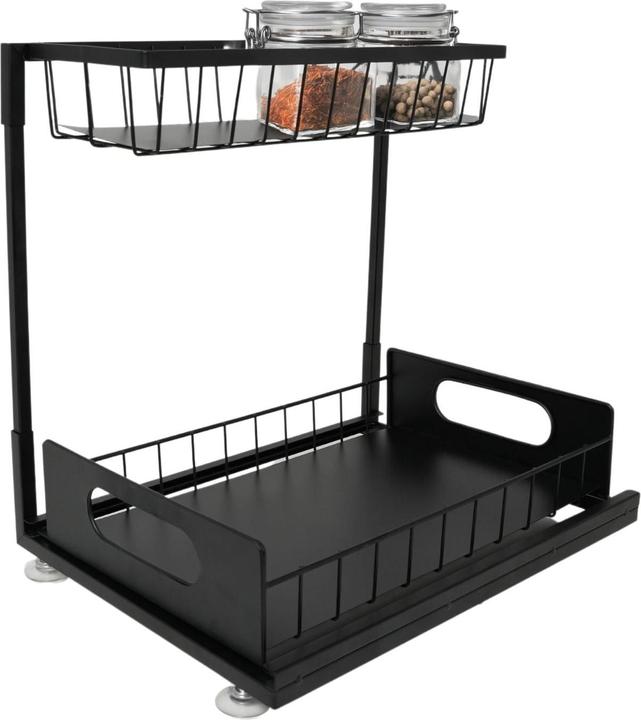 Image du produit Hermex Organisateur de cuisine Etagère d'élément bas Etagère à épices Etagère de rangement Etagère de