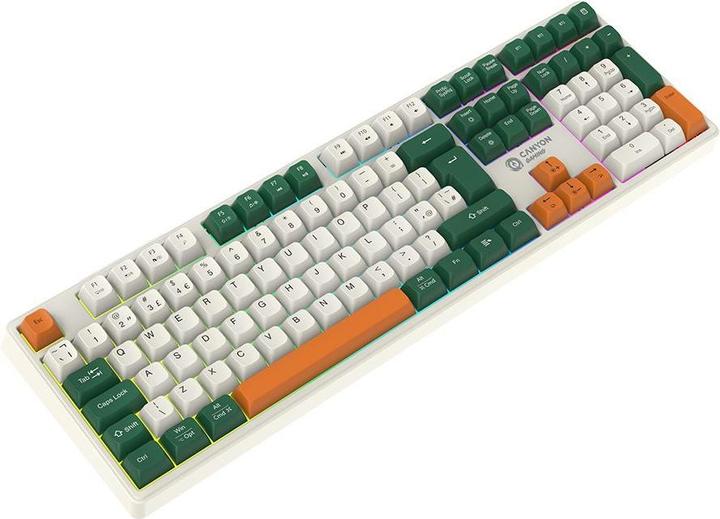 Actual product image Canyon Computer keyboard keyboard Shadder GKW-11 Mech RGB UK/US Wireless White