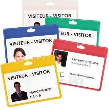 Produktbild Tarifold Namensschild 70x100mm PVC gelb VE=30 Stück