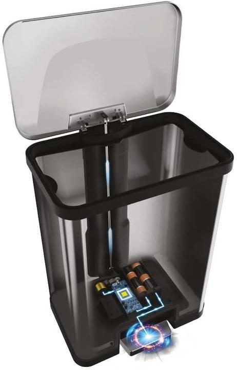 Immagine prodotto Echtwerk Powerstep Mülleimer 38,0 l edelstahl, schwarz (38 l)