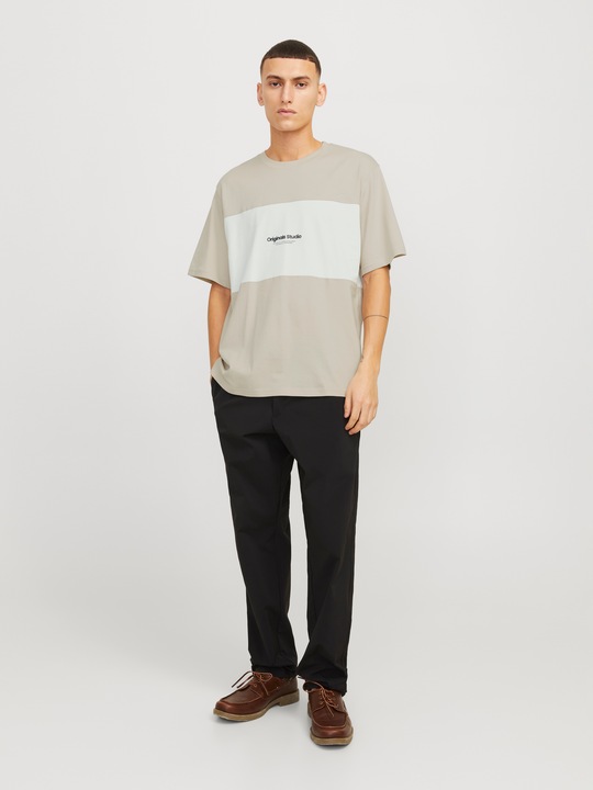 Actual product image Jack & Jones Jorvesterbro Block Tee Ss Crew Styd Aw24 (XL)
