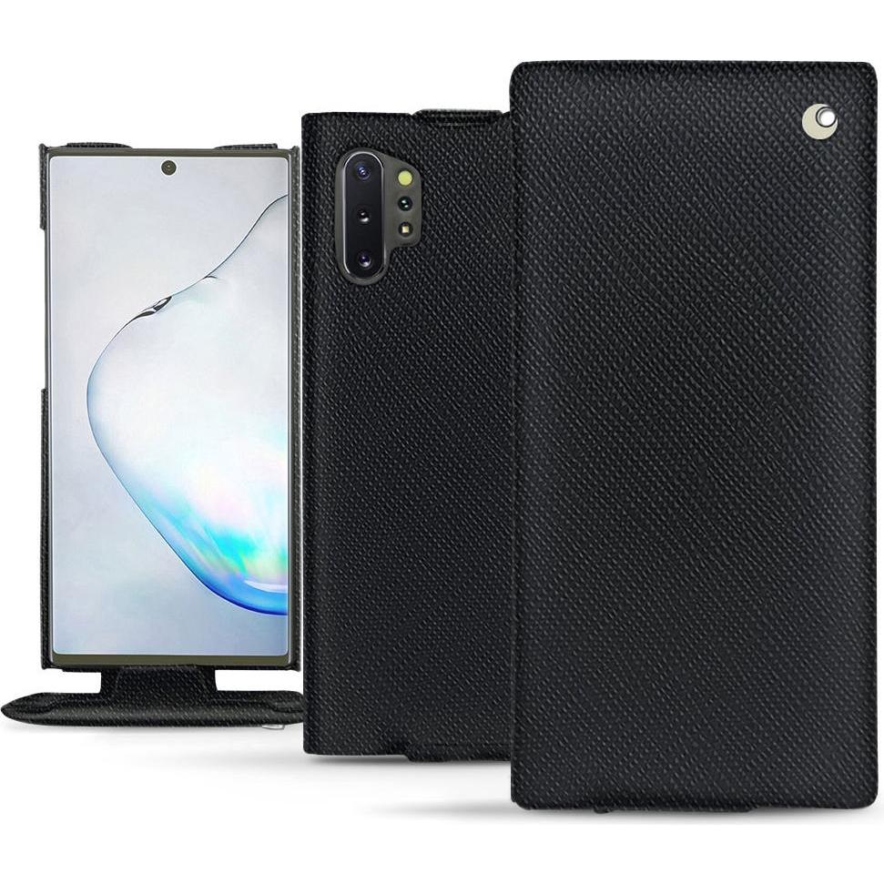 Noreve Lederschutzhülle vertikal (Samsung Galaxy Note 10+), Smartphone Hülle, Schwarz