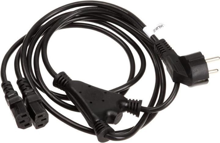 Actual product image InLine Y-distributor cable, 1x SchuKo to 2x IEC socket (1.80 m)
