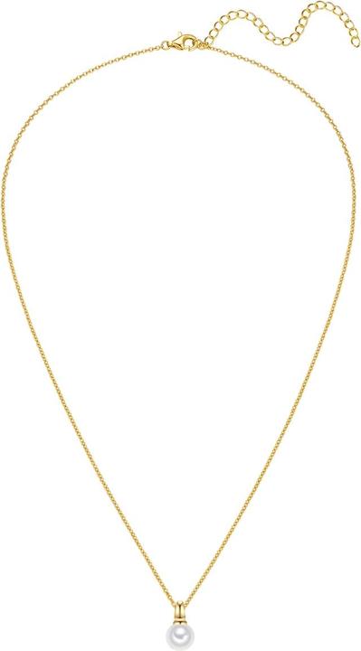 Immagine prodotto Rafaela Donata Kette mit Anhänger Sterling Silber gelbgold Muschelkernperle weiss - 38616 (Argento 100%)