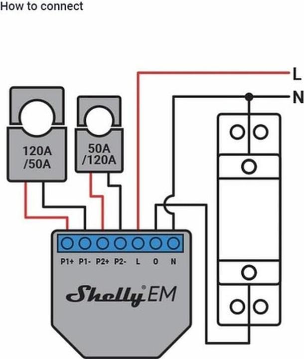 Image du produit Shelly Compteur d'énergie WiFi EM (Actionneur analogique)