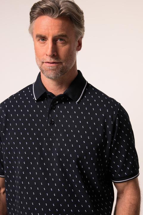 Produktbild Boston Park Poloshirt, Halbarm, Piqué, Alloverprint, bis 84/86 (42, 44)