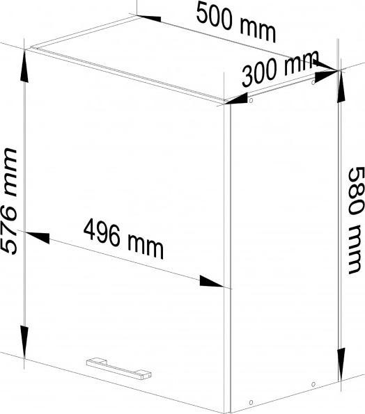 Produktbild Akord Furniture Factory KS0POLIBIAW005 (30 x 50 x 58 cm)