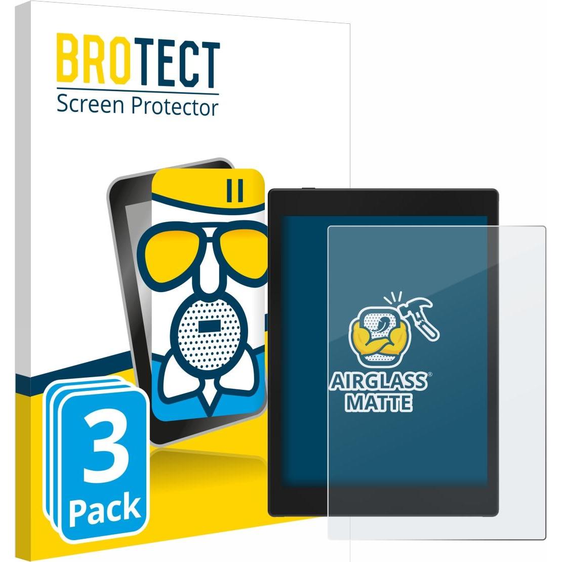 BROTECT AirGlass Panzerglasfolie Matt (Boox Tab Mini C), eReader Zubehör, Grau