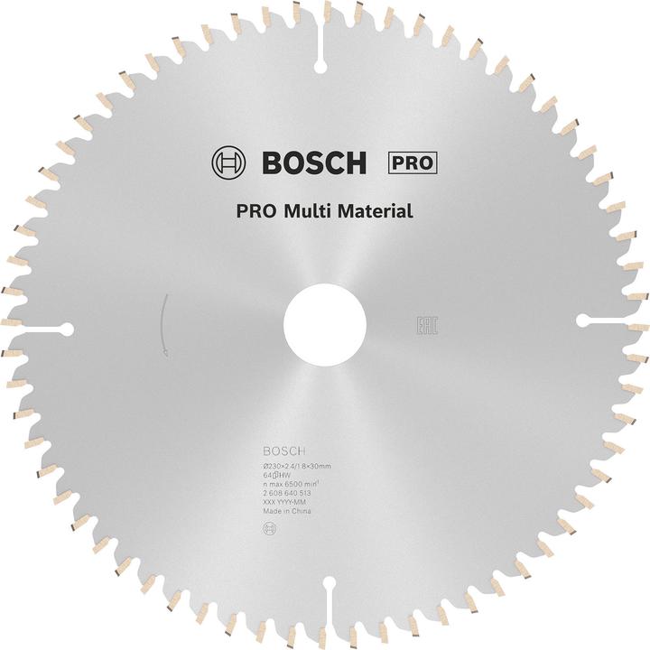 Immagine prodotto Bosch Professional Zubehör Lama circolare PRO Multi Material, 230 x 2,4 x 30 mm