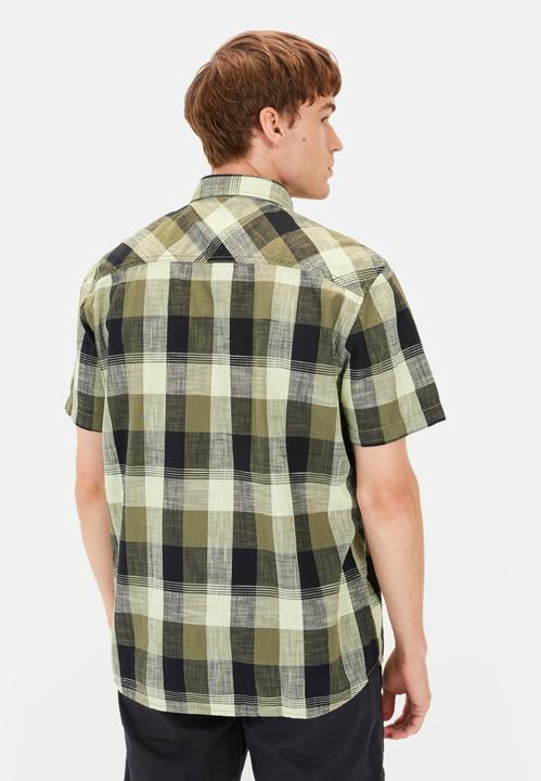 Image du produit Camel Active Kariertes Kurzarmhemd aus reiner Baumwolle (L)