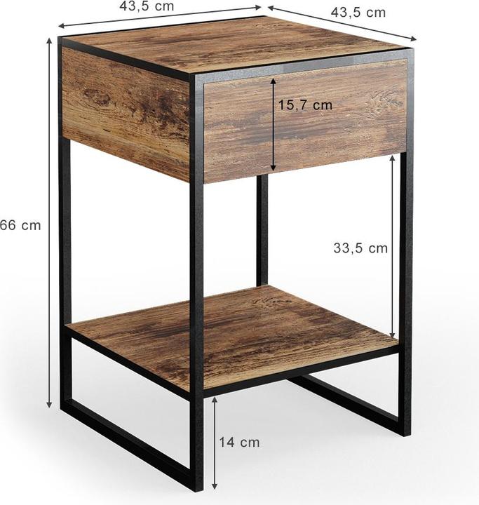Produktbild Vicco Fyrk (43.5 x 44 x 66 cm)