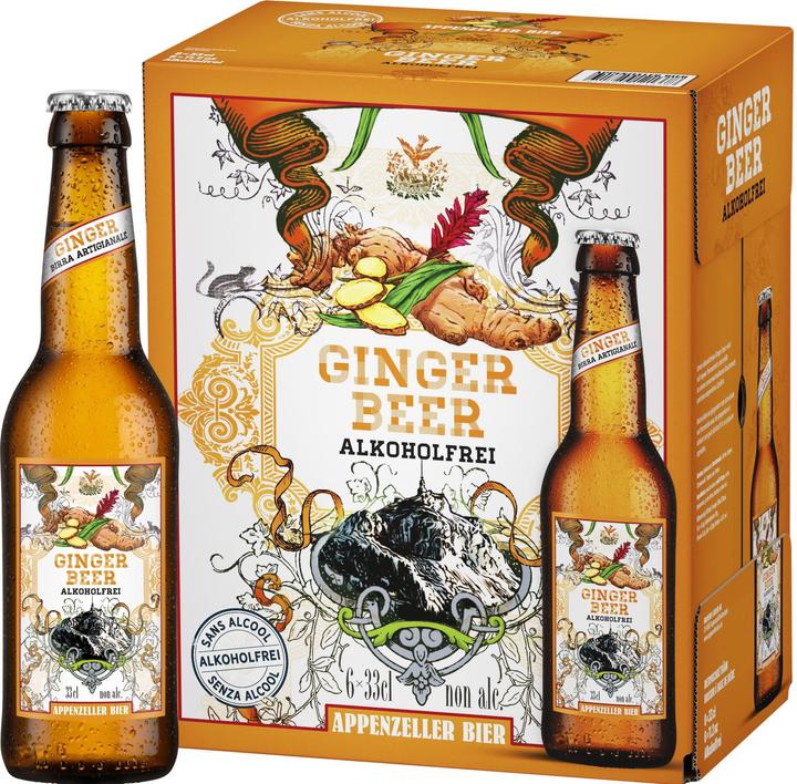Actual product image Appenzeller Bier Ginger beer (6 x 33 cl)