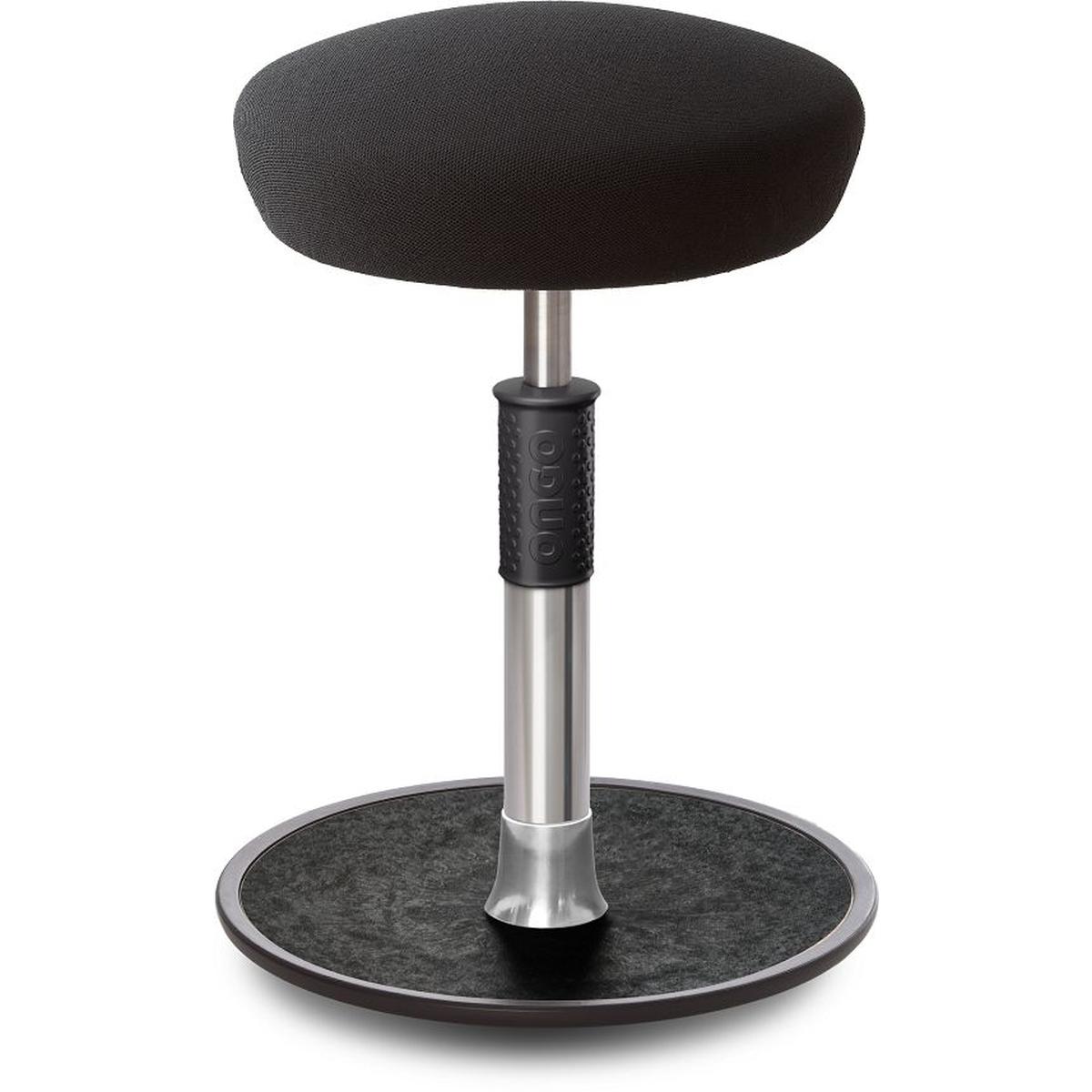 Ongo, Bürostuhl, Sitz- Stehhocker Free Regular Hutsitz Gestrick schwarz chrom /schwarz