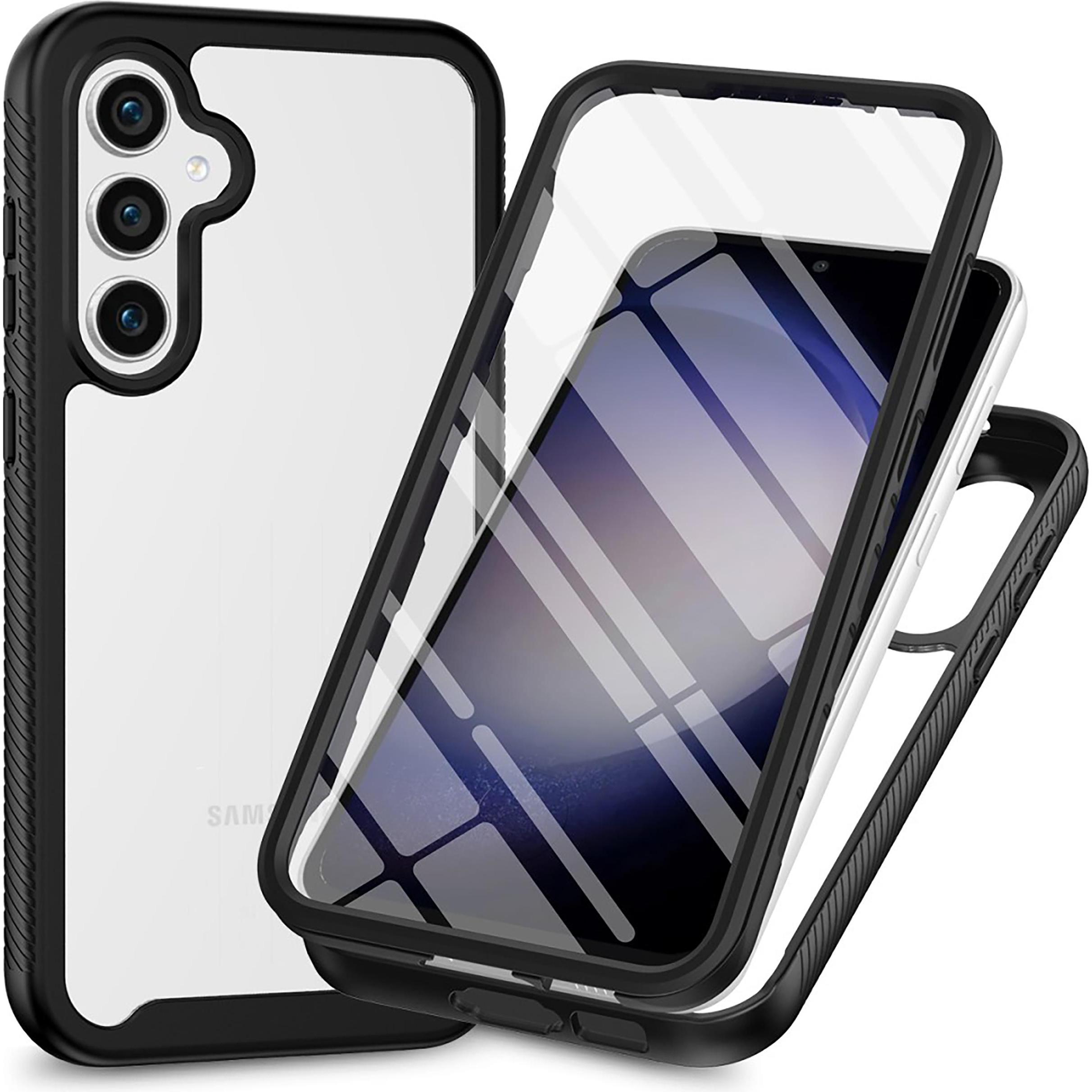 Cazy Schutzhülle Kompatibel mit Samsung Galaxy A35 - 360 Grad hulle mit Eingebautem Folien - (Samsung Galaxy A35), Smart...