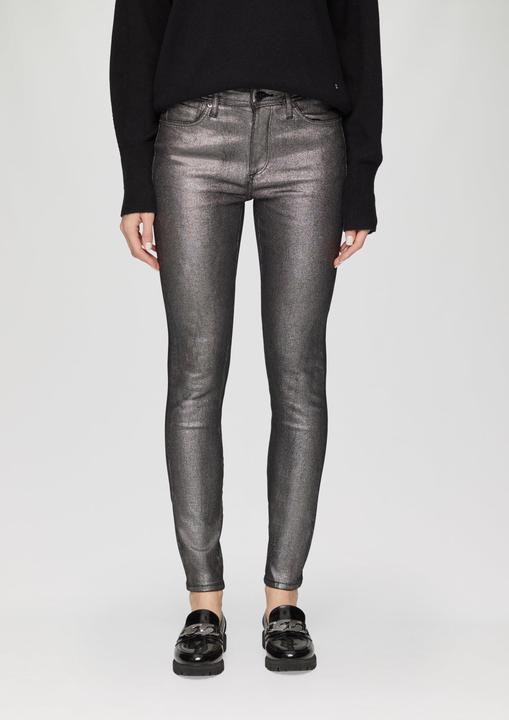 Image du produit S.Oliver Jeans-Hose Jeans Izabell / Skinny Fit / Mid Rise / Skinny Leg / mit Metallic-Effekt (W46/L32)