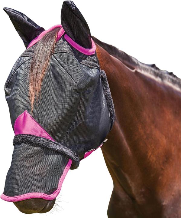 Weatherbeeta Comfitec Deluxe Mesh Durable Horse Fly Mask With Ears & Nose (masque anti-mouches pour chevaux avec