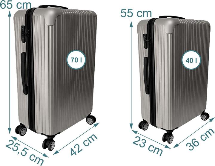 Produktbild Relaxdays 2-tlg. Kofferset (40 l)