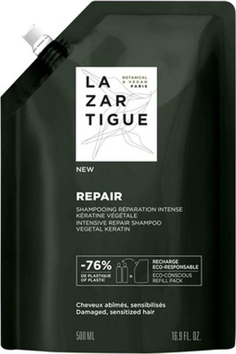 Lazartigue Reparatur-Shampoo angereichert mit pflanzlichem Keratin für tiefenwirksame Schadensbehandlung