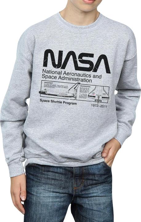 Actual product image Nasa Boys Space Shuttle Sweatshirt (128)