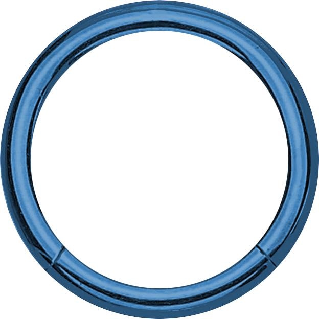 Image du produit Star Piercing Micro anneau segment pliable bleu foncé (sans laiton, Acier chirurgical 316L)