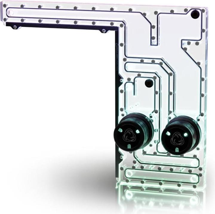 Actual product image Singularity Computers Corsair 1000D Dual D5 Reservoir Distroplate