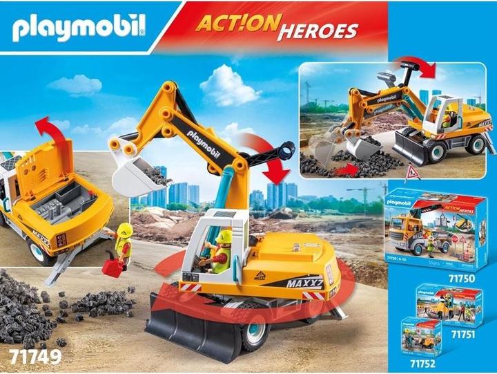 Produktbild Playmobil Bagger (71749, Playmobil Action Heroes)