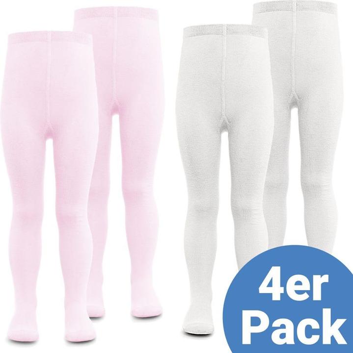 Immagine prodotto La Loona Collant per bambini LaLoona Collant per bambini 4 pezzi - rosa bianco - (86/92)