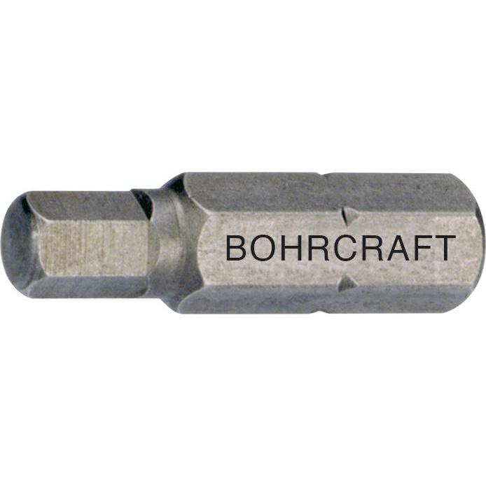 Bohrcraft, Bits, Bit-Einsatz Code 6160 1/4"sechskant 5,0/25 mm Innensechskant (5 mm)