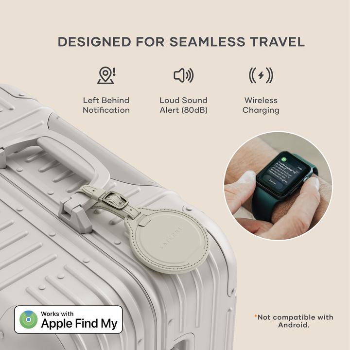 Produktbild Satechi Vegan-Leather FindAll Luggage Tag Sand (Apple, iOS, Mac OS)