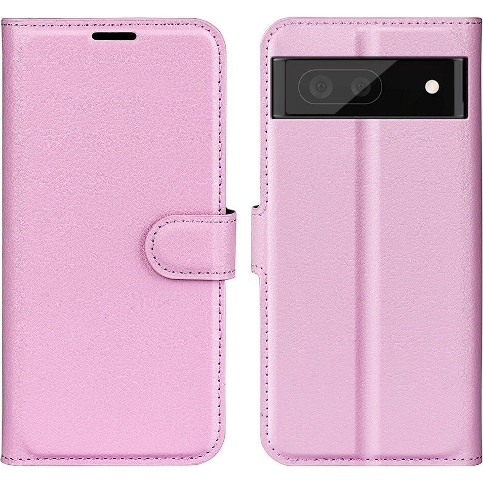 Cover-Discount Google Pixel 7 - Leder Etui Hülle rosa (Google Pixel 7), Smartphone Hülle, Rosa