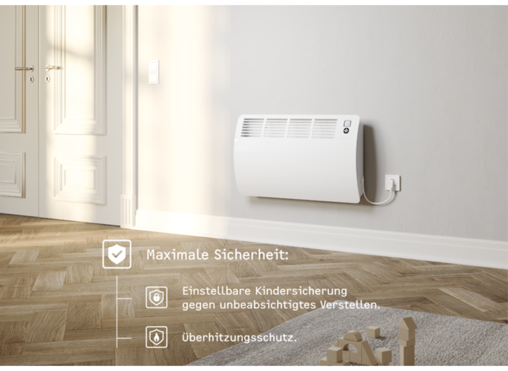Produktbild Stiebel Eltron CON 5 Premium, 0,5 kW Wandkonvektor für ca. 6 m², VDE geprüft (500 W)