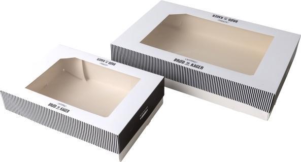 Øvrige Kuchenbox mit Deckel 435x295x120+80mm Frisch gebackenes Brot und Kuchen 50 Stück - (50 Sets pro Pack