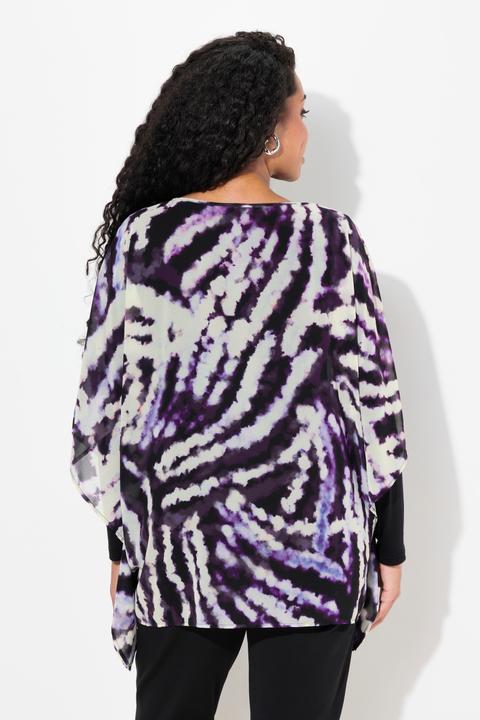 Produktbild Ulla Popken Tunika, doppellagig, Oversized, Rundhals, 3/4-Arm (42, 44)